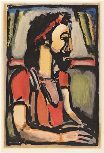 GEORGES ROUAULT Christ de profil.